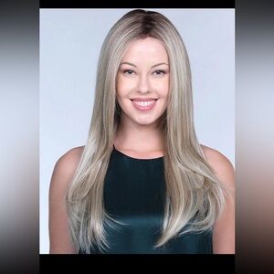 Hand tied Belle Tress dolce 23 wig brown sugar sweet cream blond brown mix